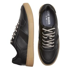 Steve Madden black Epik sneakers leather shoes men’s 11.5